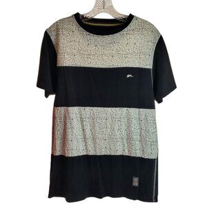 A Tiziano Premium Menswear Colorblock Graphic T Shirt Medium 100% Cotton